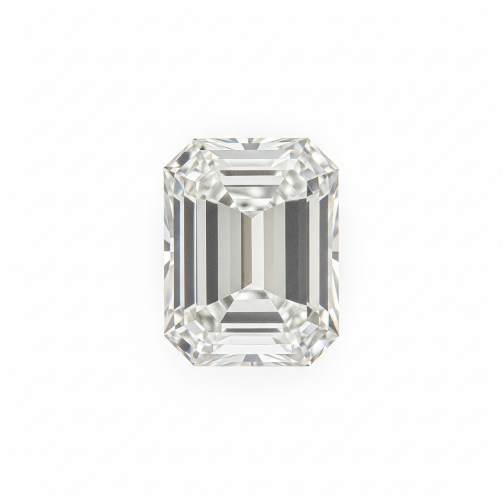 Emerald cut diamond