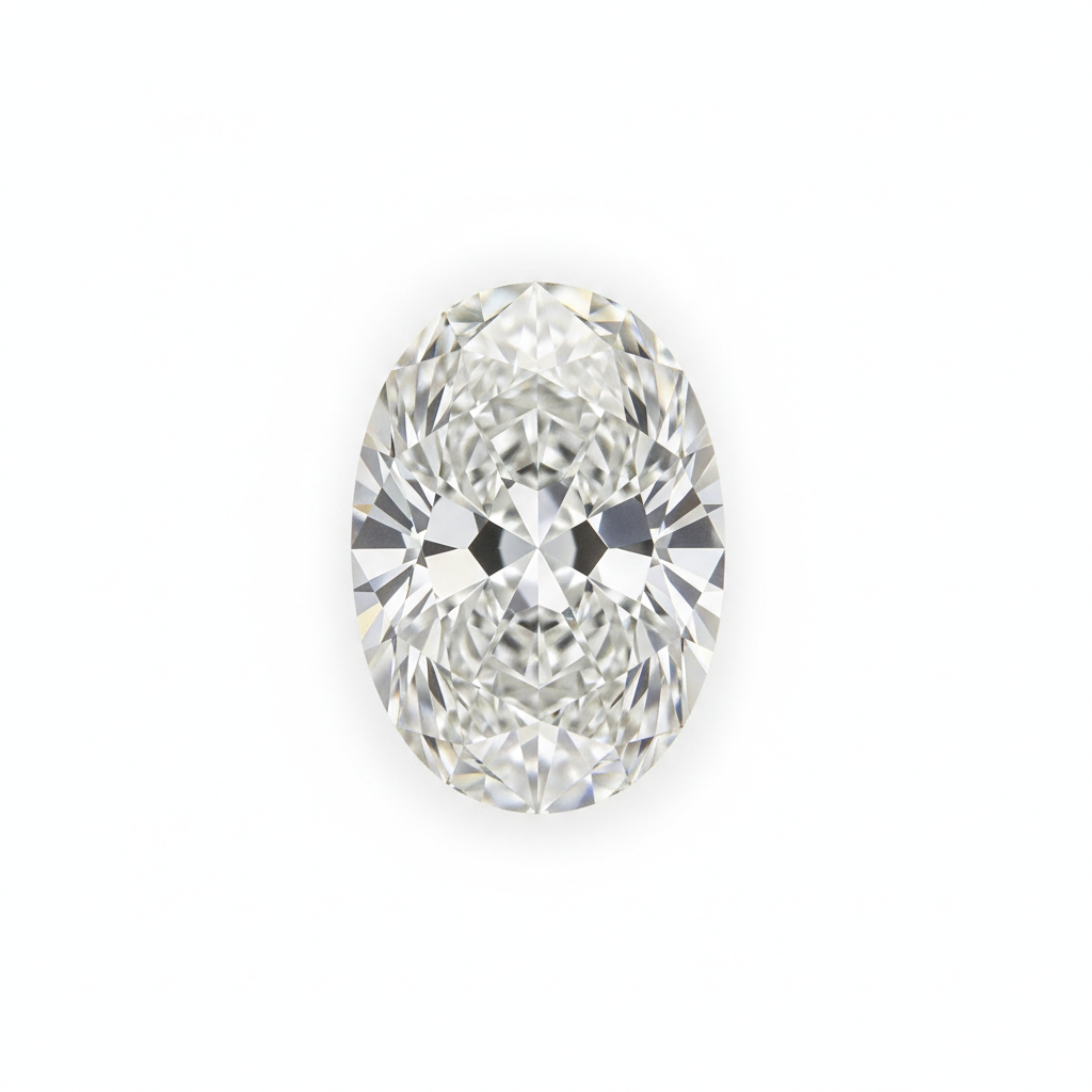 Oval cut diamond
