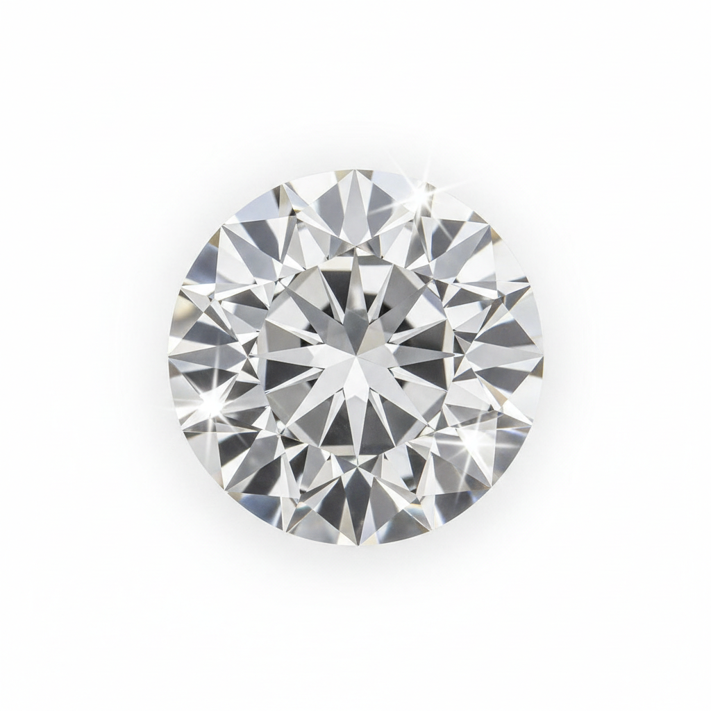 Round cut diamond